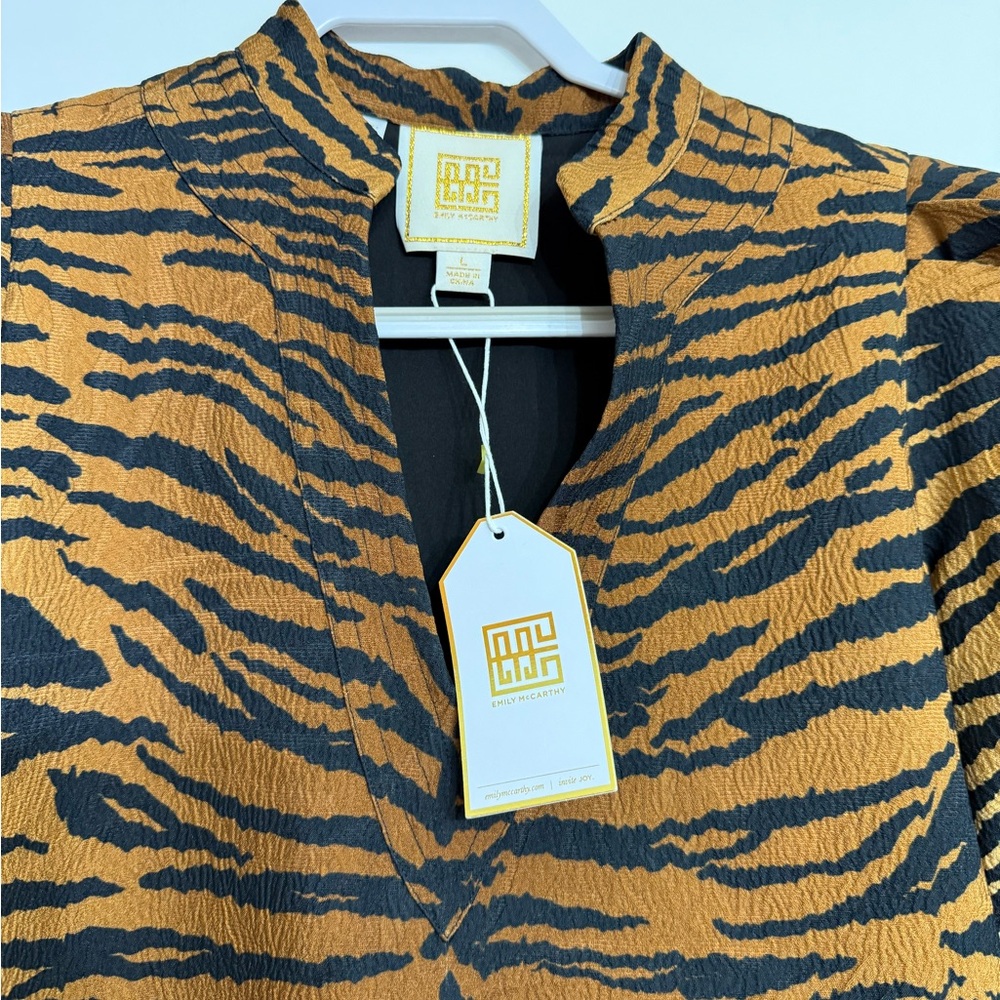 Emily McCarthy Hampton Tiger Print Mini Dress - Picture 6 of 8